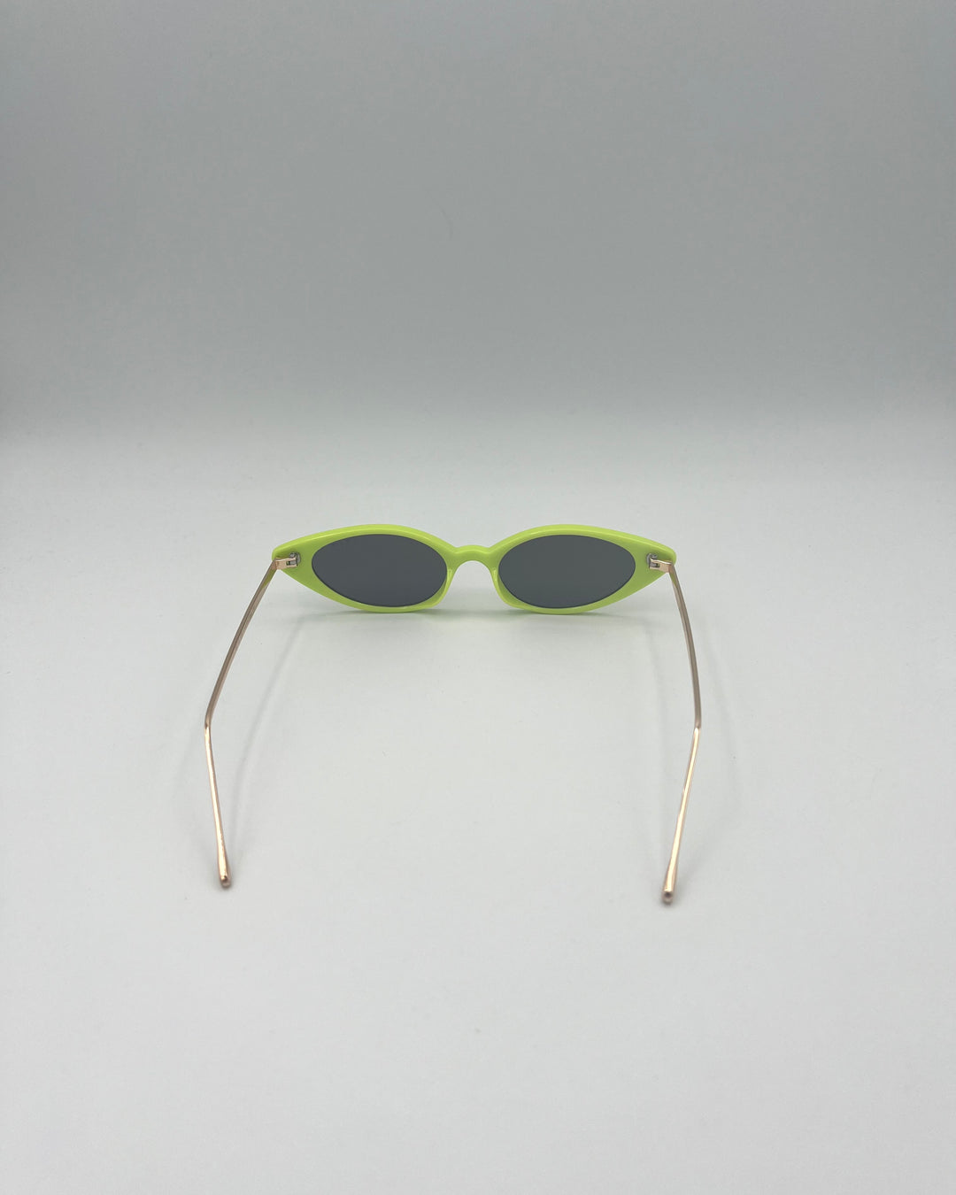 Green Slim Cat Eye Sunglasses