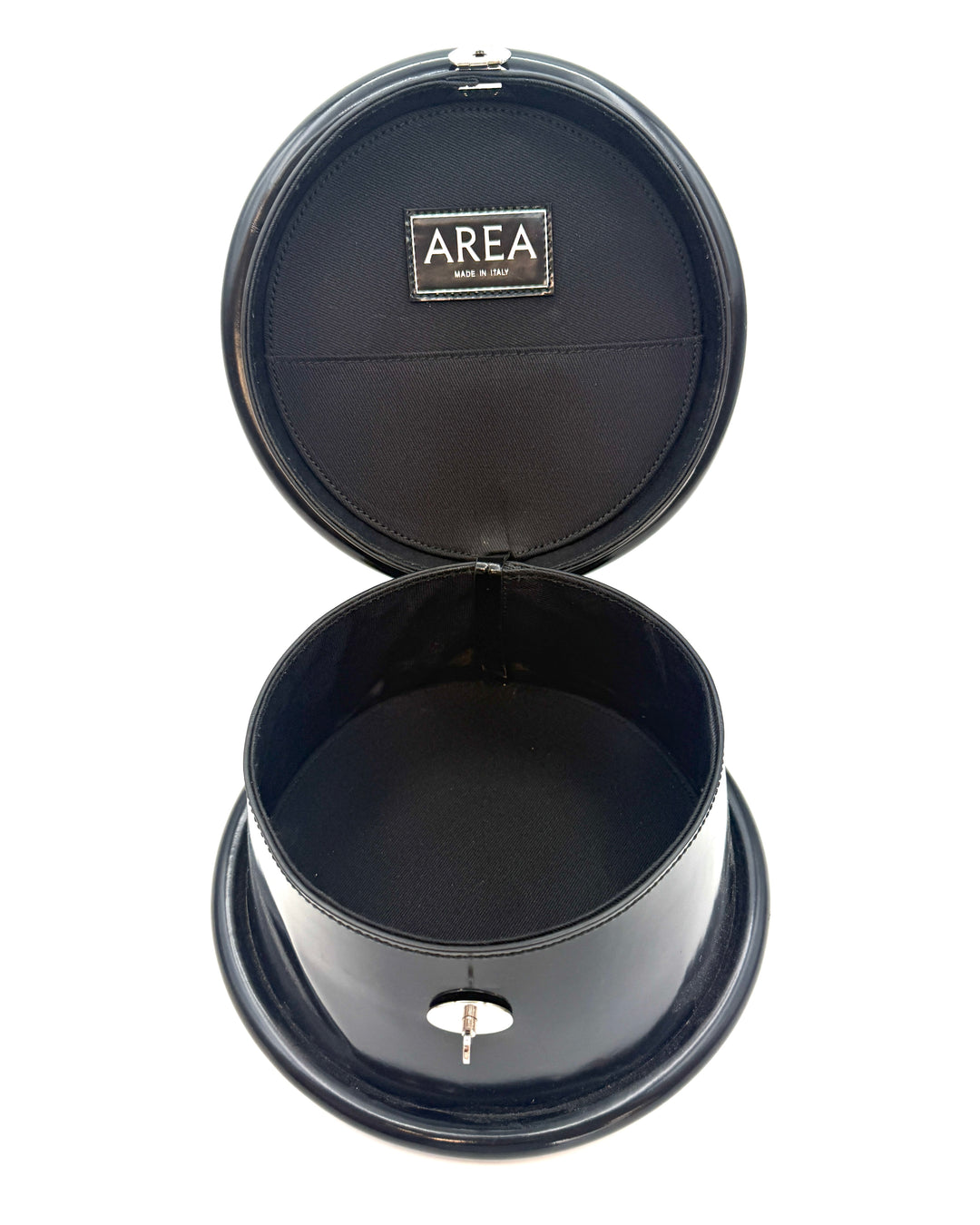 Dark Black Round Handbag