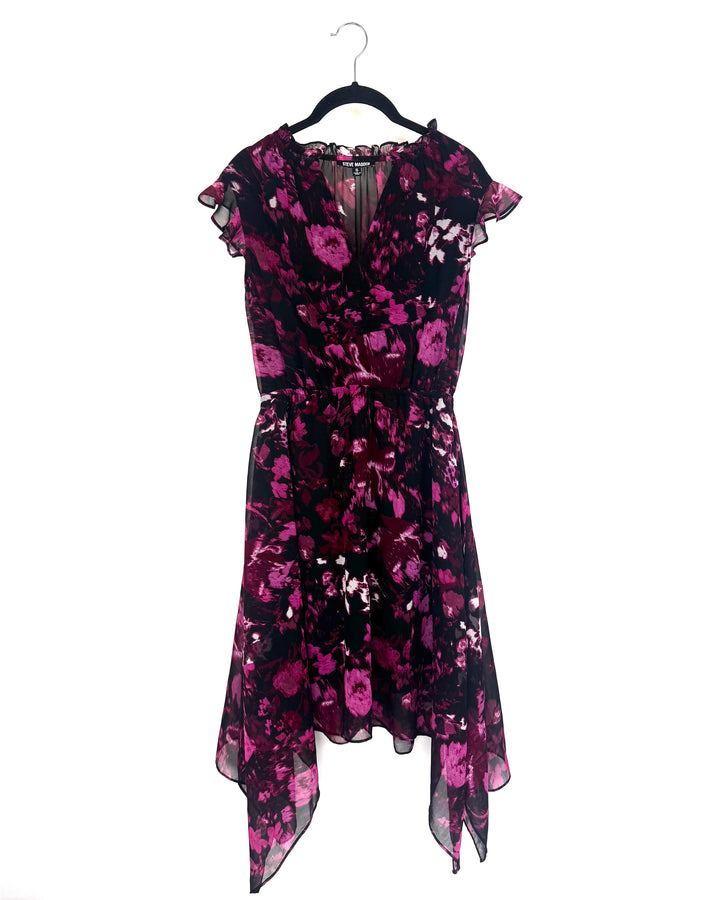 Purple Abstract Printed Dress- Size 2/4