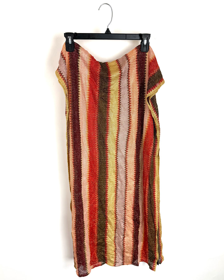 Colorful Chevron Textured Scarf