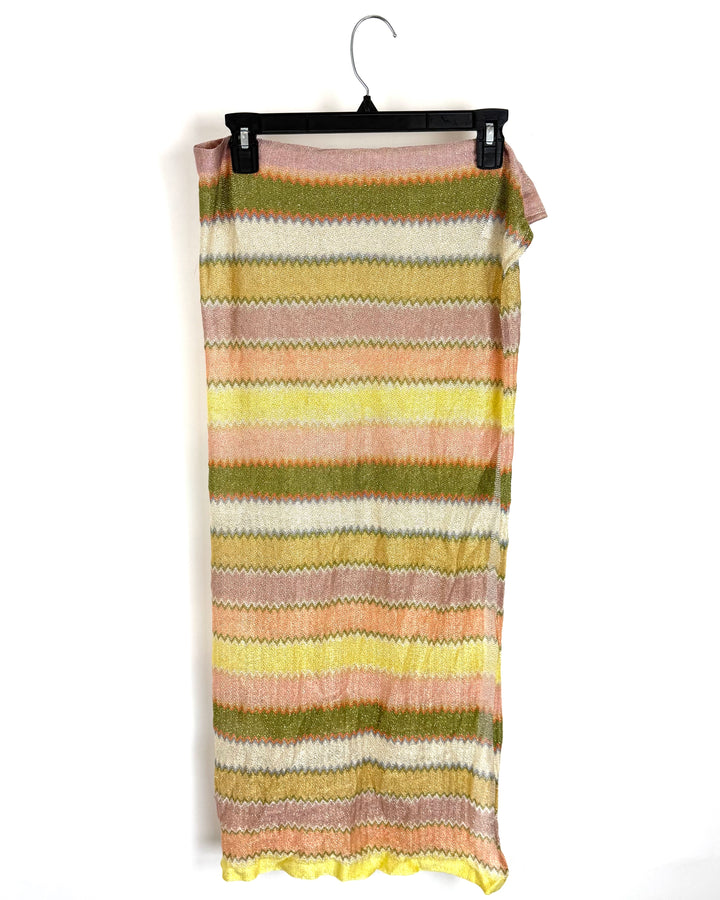 Bright Colorful Chevron Square Scarf