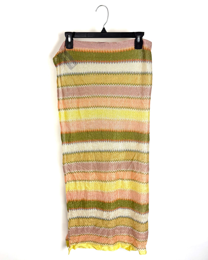 Bright Colorful Chevron Square Scarf