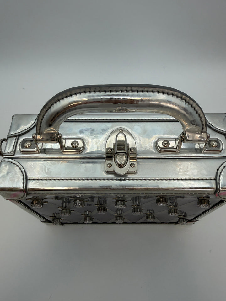 Metallic Silver Structured Bag