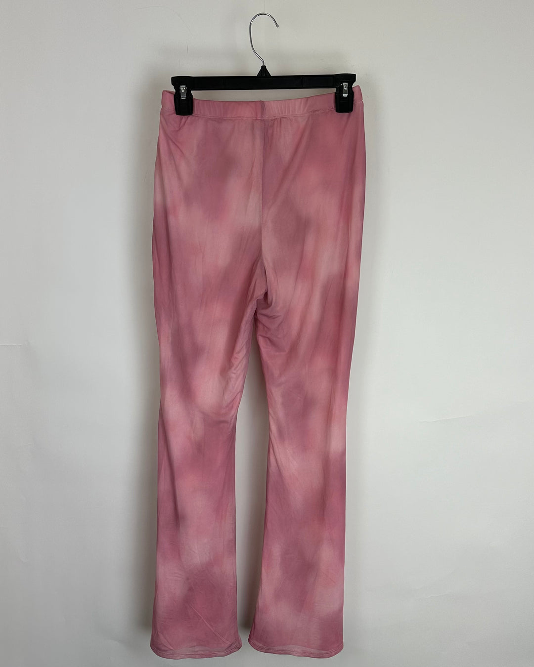 Pink Tie-Dye Flared Leggings - Size Medium