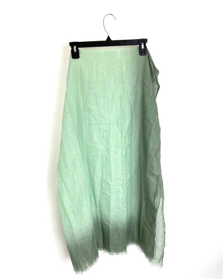 Sheer Green Scarf