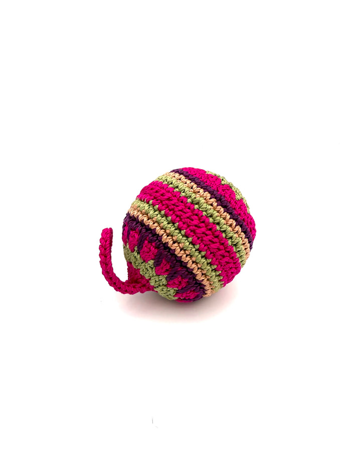 Multicolor Crochet Ball Ornament