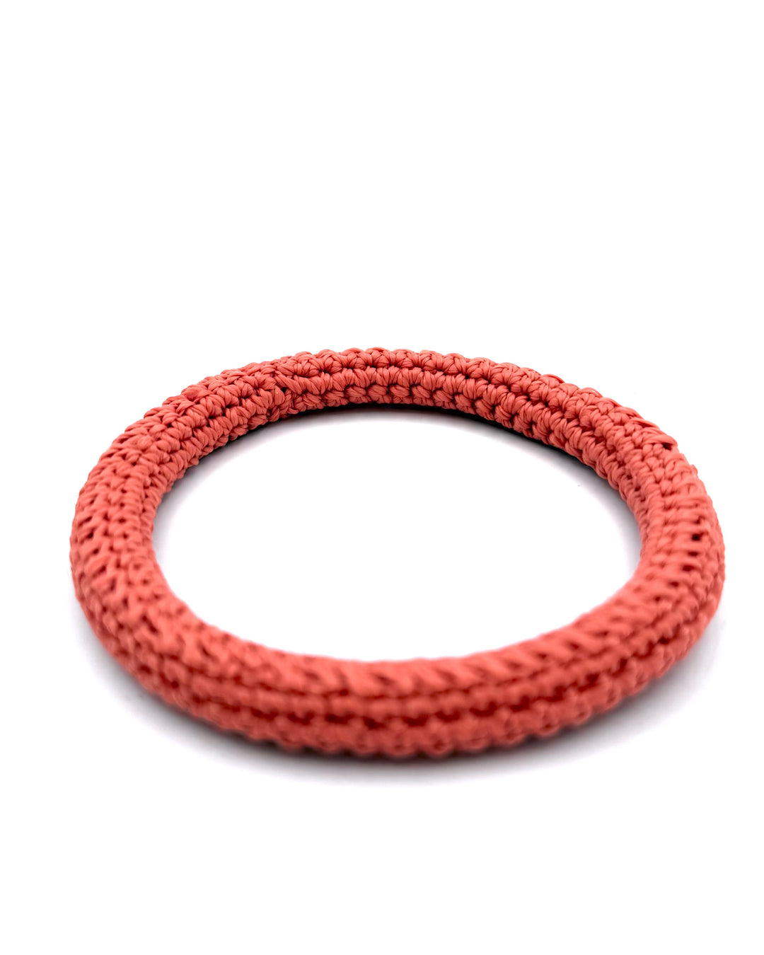 Orange Crochet Knit Bracelet