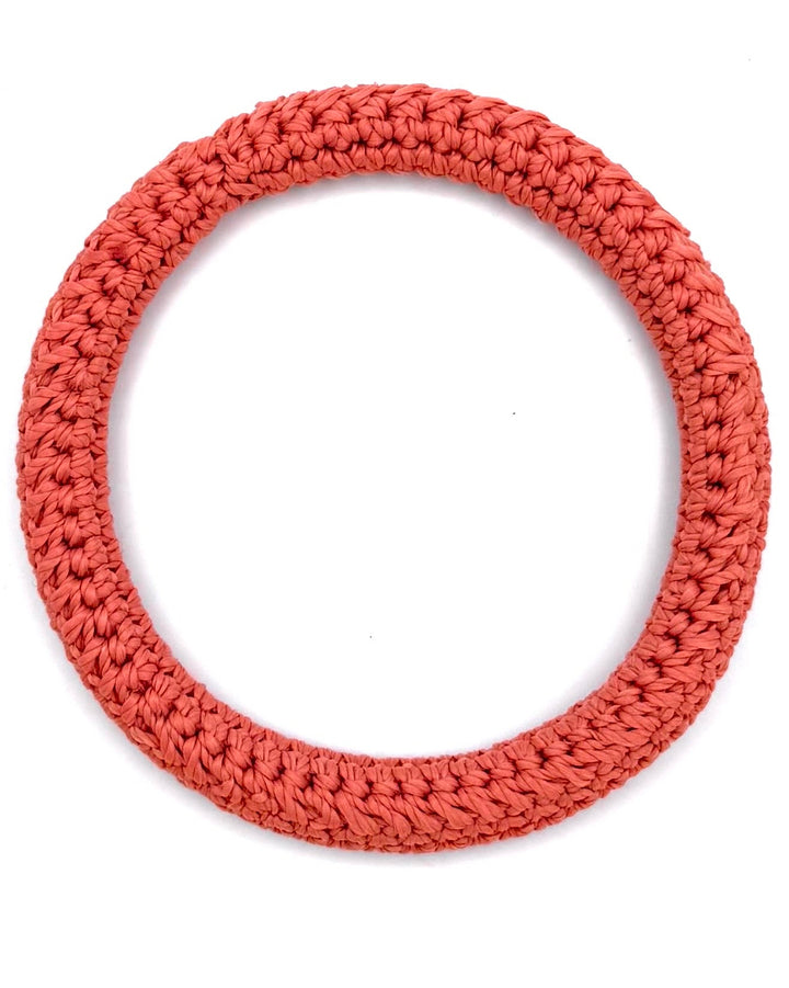 Orange Crochet Knit Bracelet