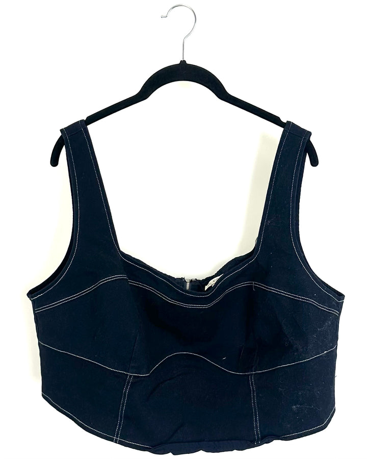 Remi x Revolve Blue Crop Top - 2X
