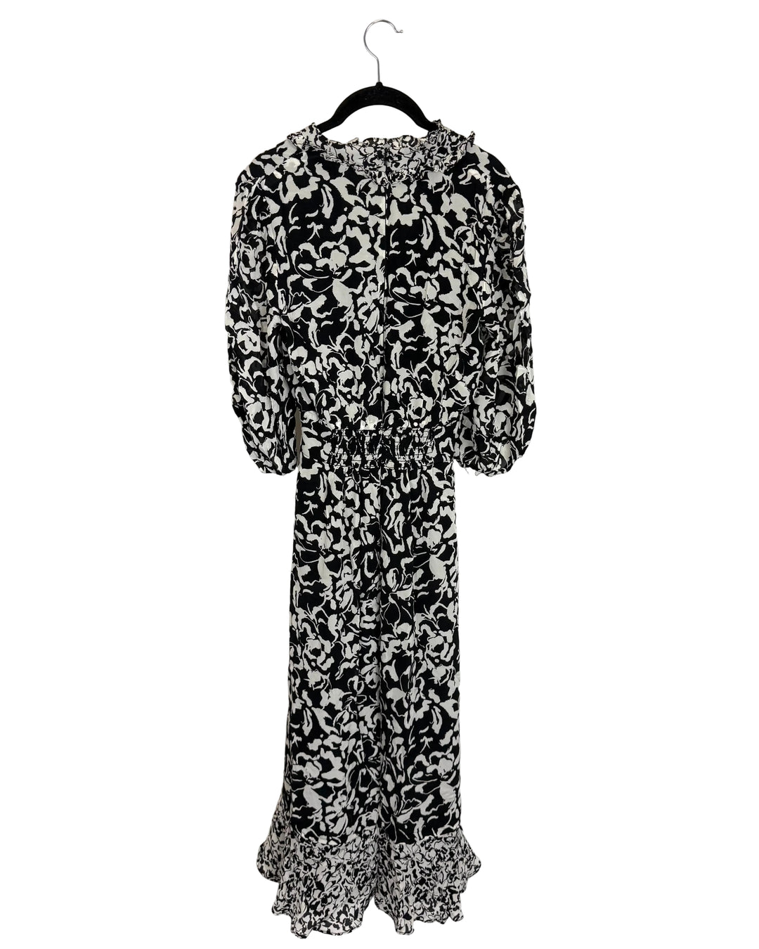 Black and white floral dress  - Size 0/2