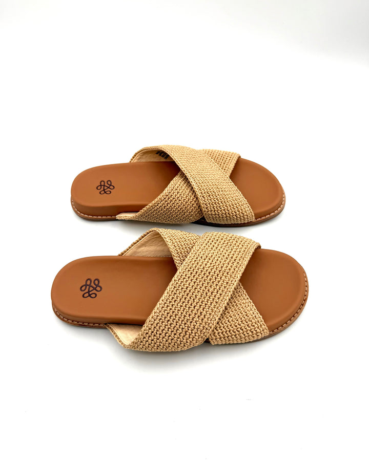 Beige Knit Sandal - Size 6