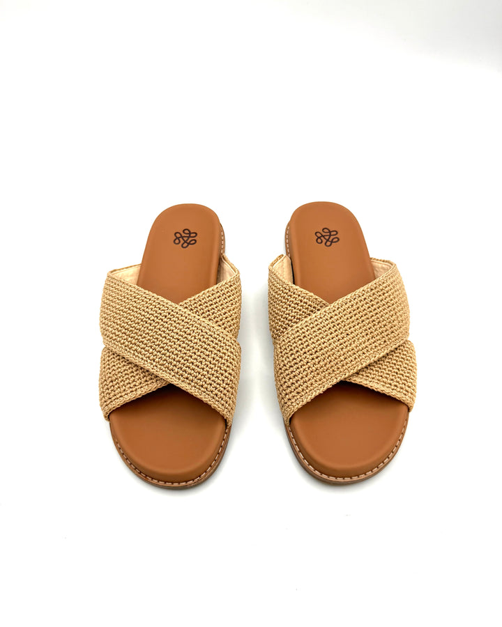 Beige Knit Sandal - Size 6