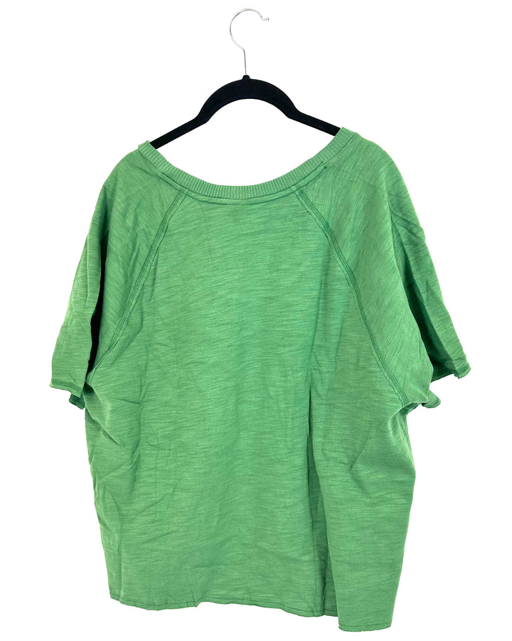 PINK Green Short Sleeve Shirt - Extra Extra Large