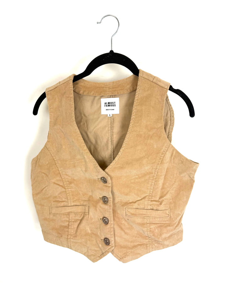 Tan Corduroy Vest - Size 4/6