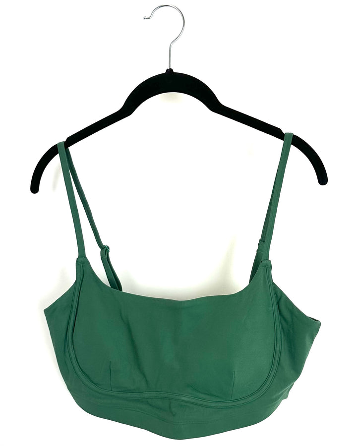 Vitality Dark Sage Green Sports Bra - 2XL