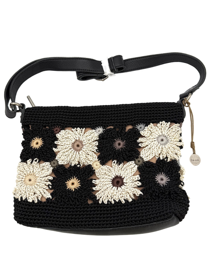 Black Crochet Crossbody Bag