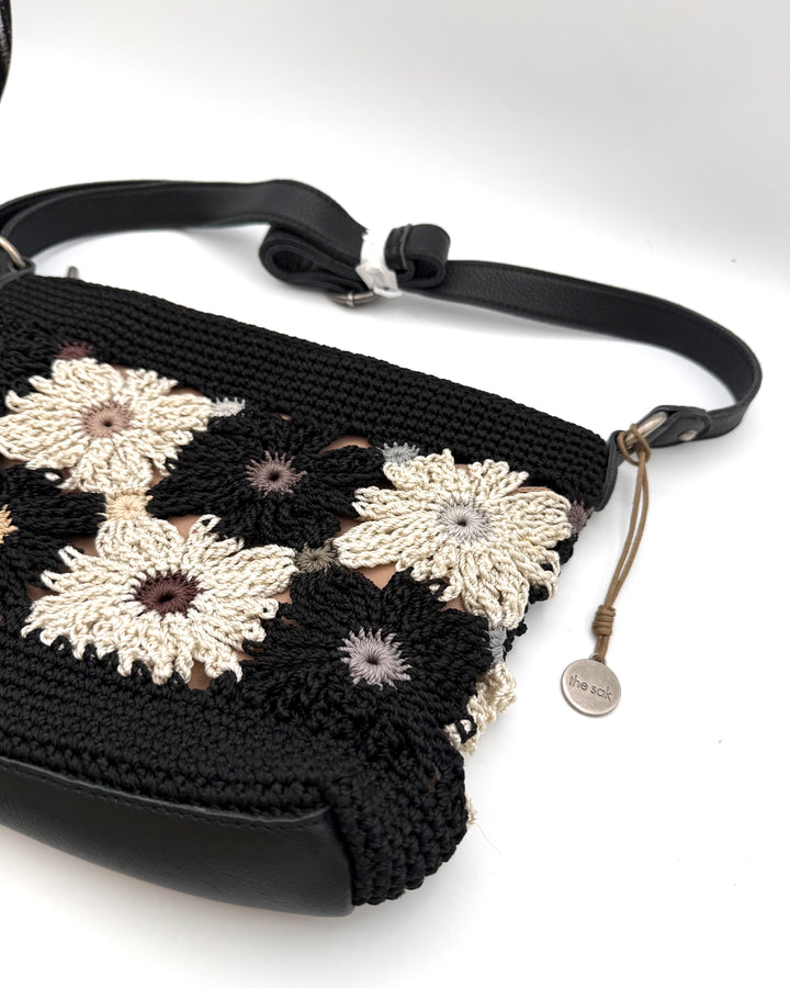 Black Crochet Crossbody Bag
