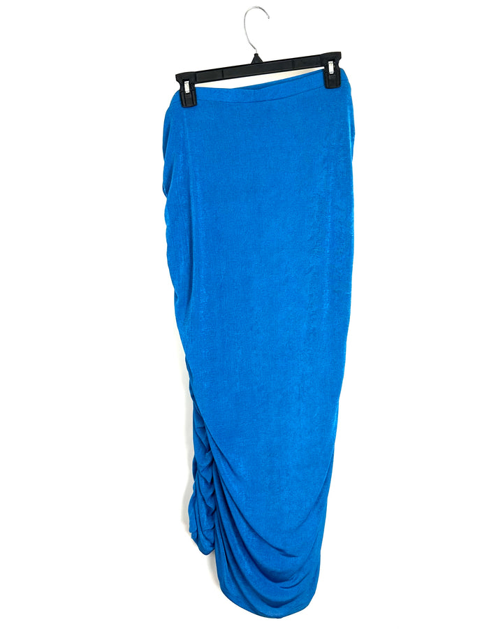 Remi x Revolve Blue Metallic Skirt - 1X