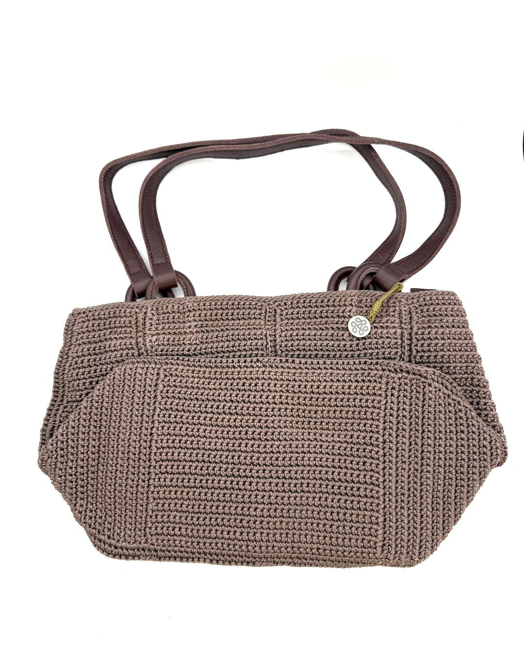 Brown Woven Shoulder Bag