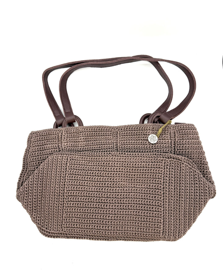 Brown Woven Shoulder Bag