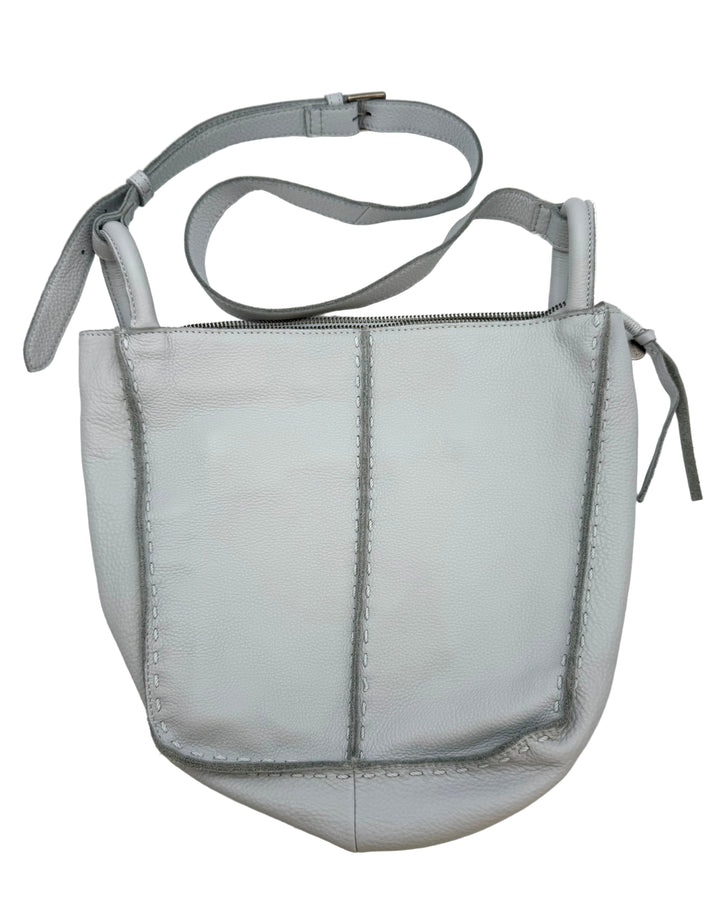 Light Blue Leather Crossbody Bag