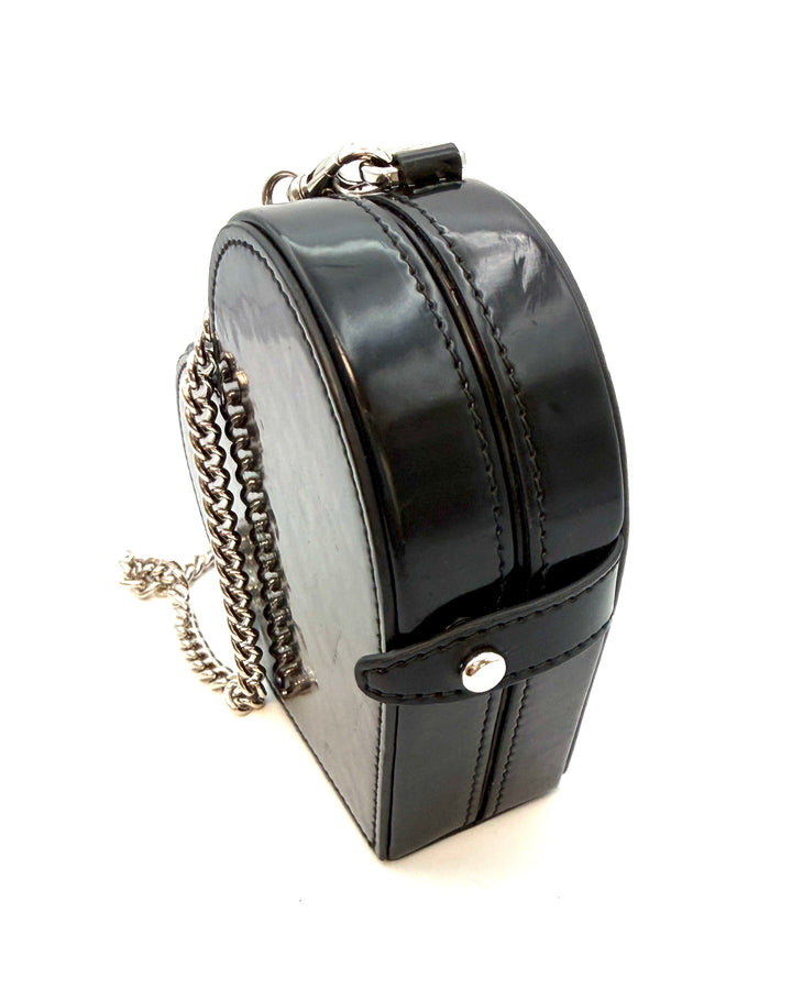 Black and Clear Heart Mini Bag