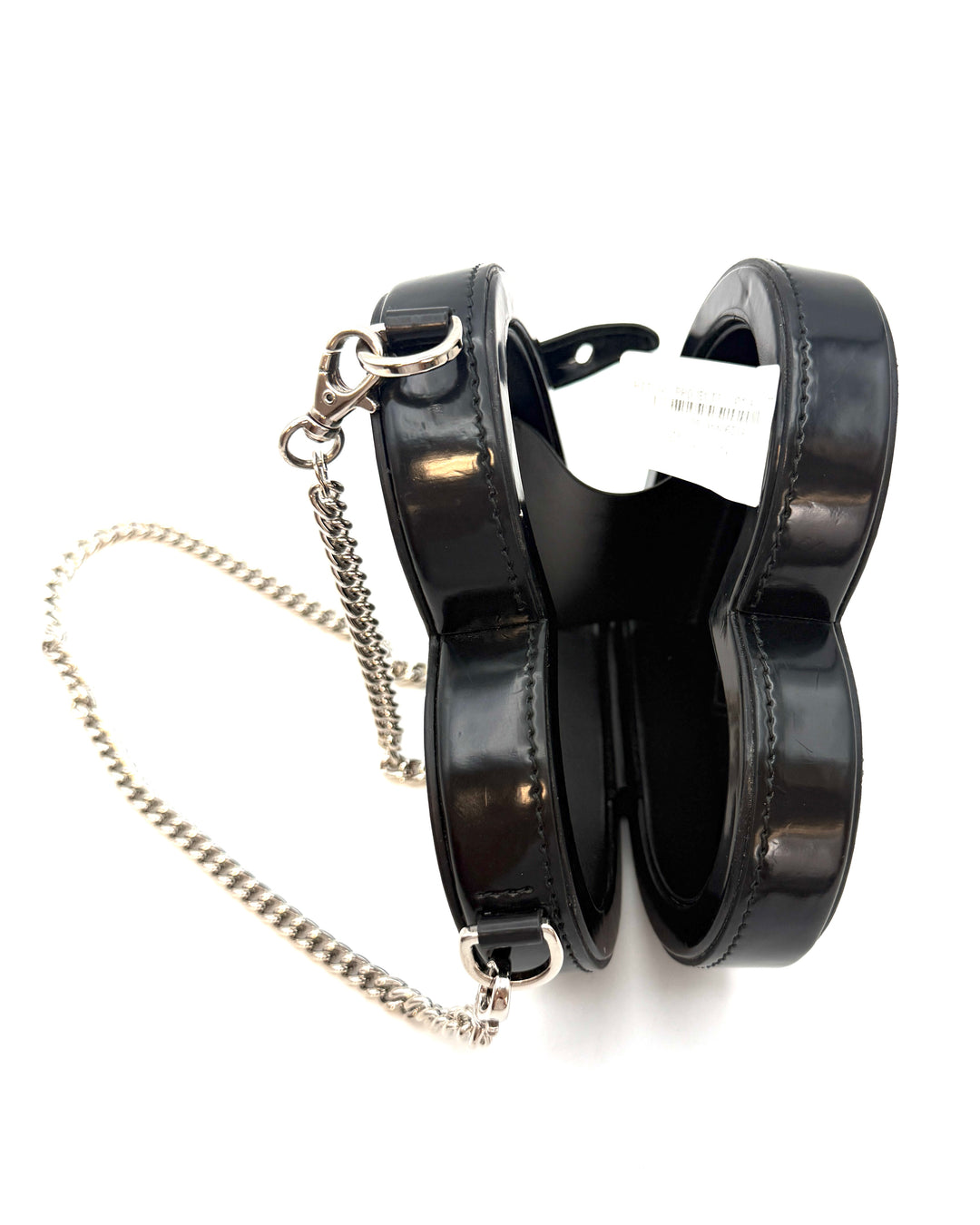 Black and Clear Heart Mini Bag