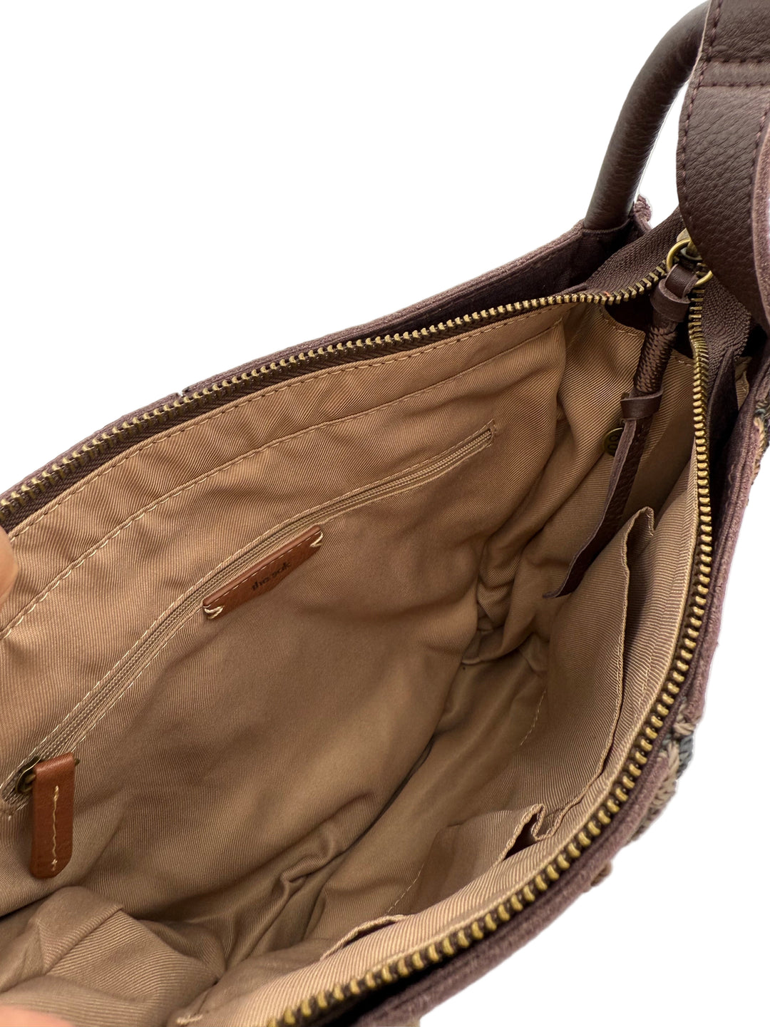 Dark Brown Leather Crossbody Bag