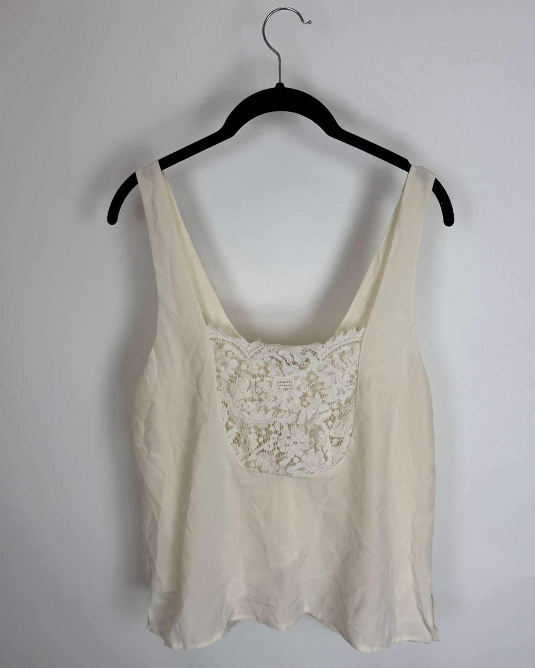 Ivory Lace Back Tank - Size 6/8