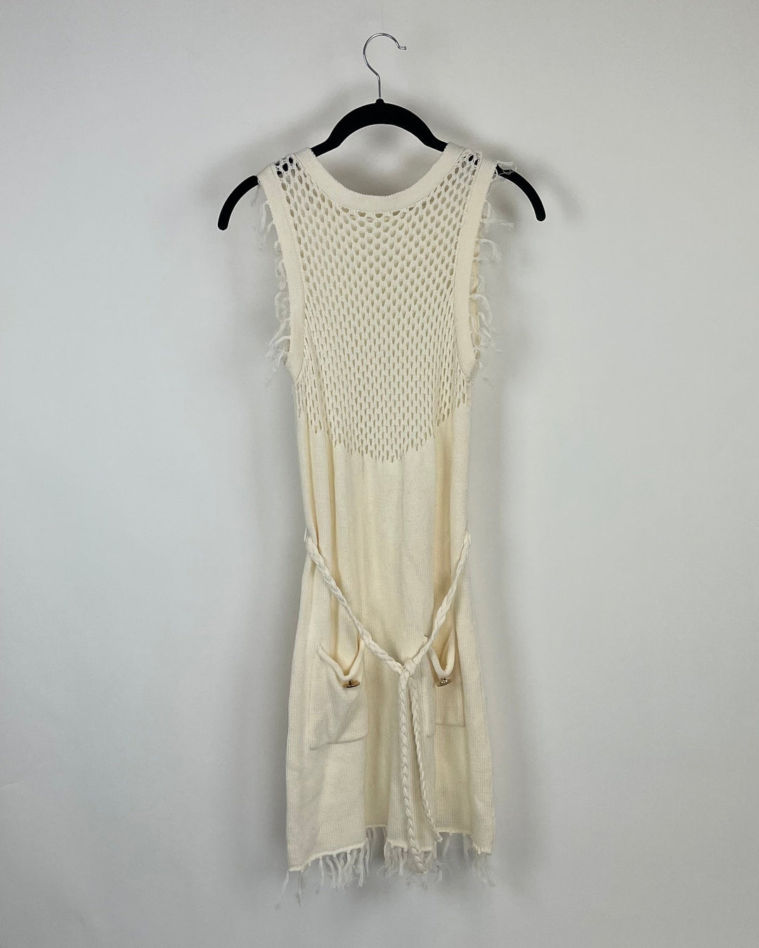 Cream Crochet Dress - Size 0/2