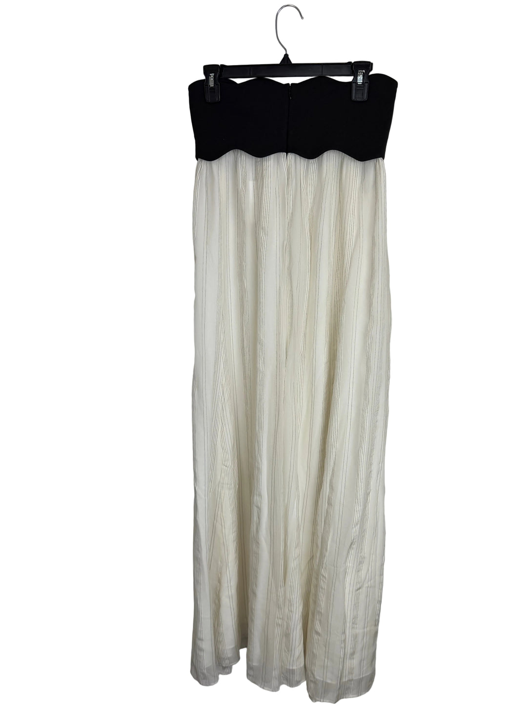 Black Top Striped Dress- Size 2/4