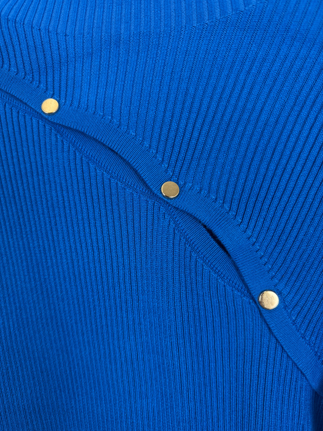 Blue Ribbed Knit Dress - Size 4/6