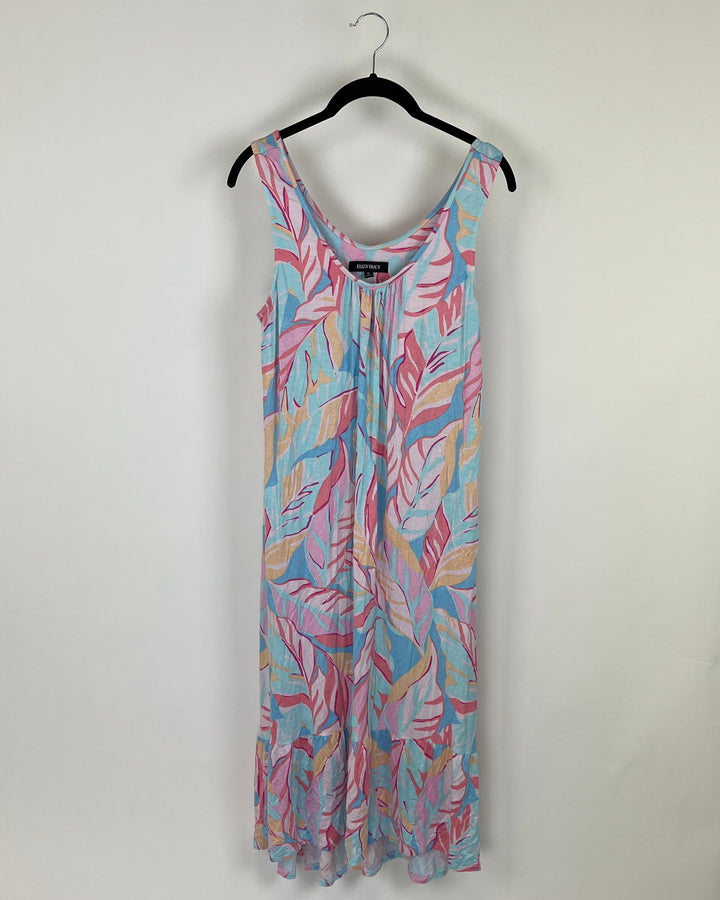 Ellen Tracy Floral Print Lounge Dress - Size 6/8