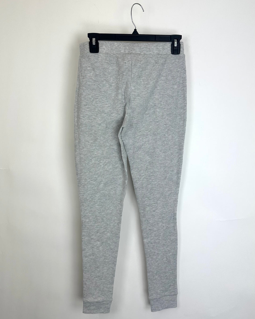 Gray Waffle Knit Leggings - Small and 1X