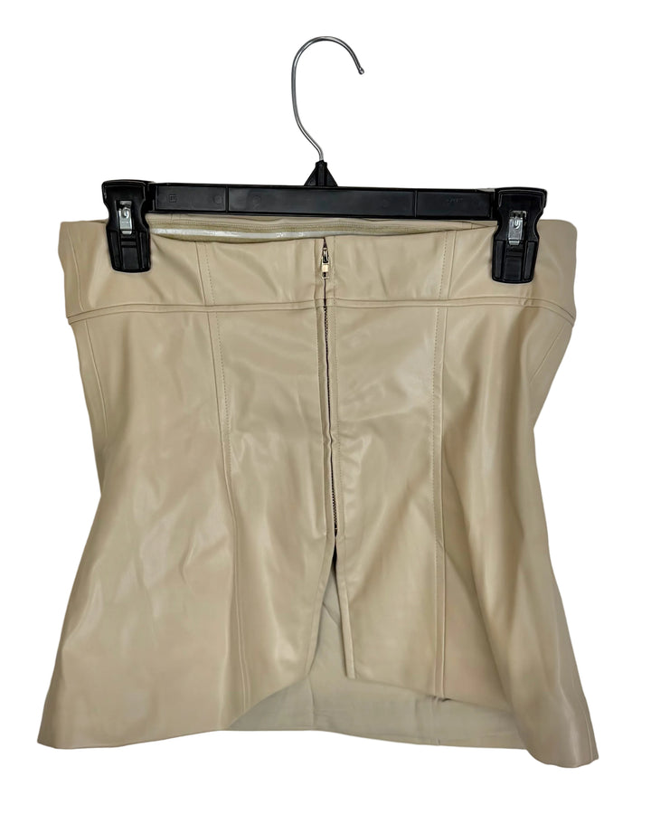 Beige Strapless Corset Top- Size 4