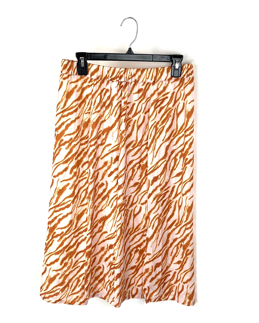 Orange Zebra Print Skirt - Size 6-8 and 8-10