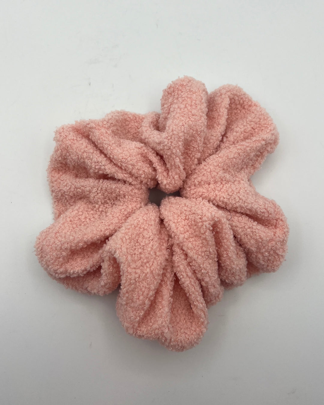 Pink Fuzzy Large Scrunchie