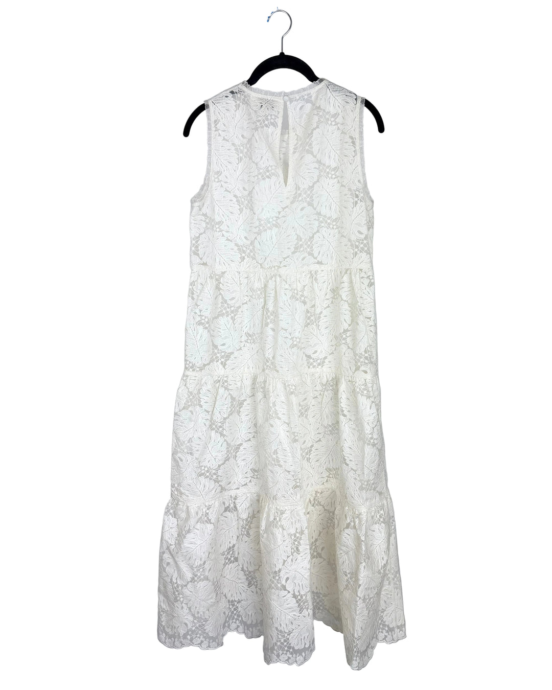 White Sheer Lace Dress -  Size 4/6