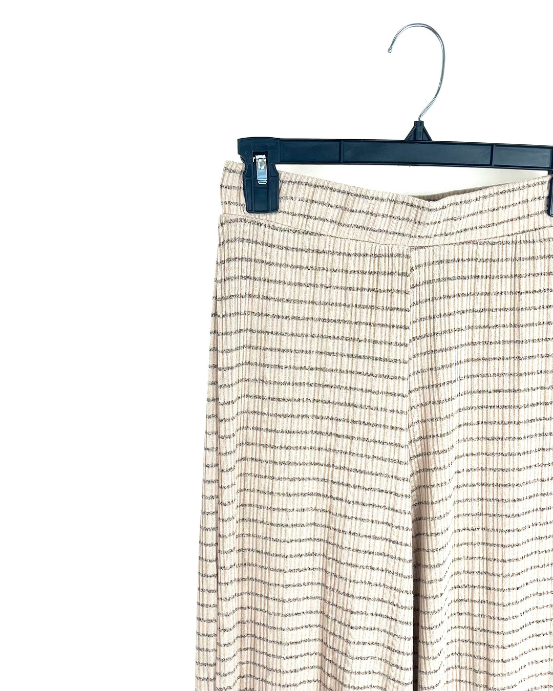 Tan Striped Flowy Lounge Pants - Size 4/6
