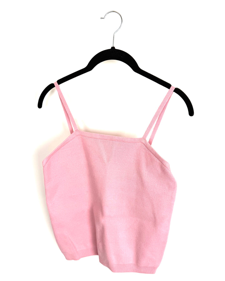 Baby Pink Sleeveless Knit Top - 4/6