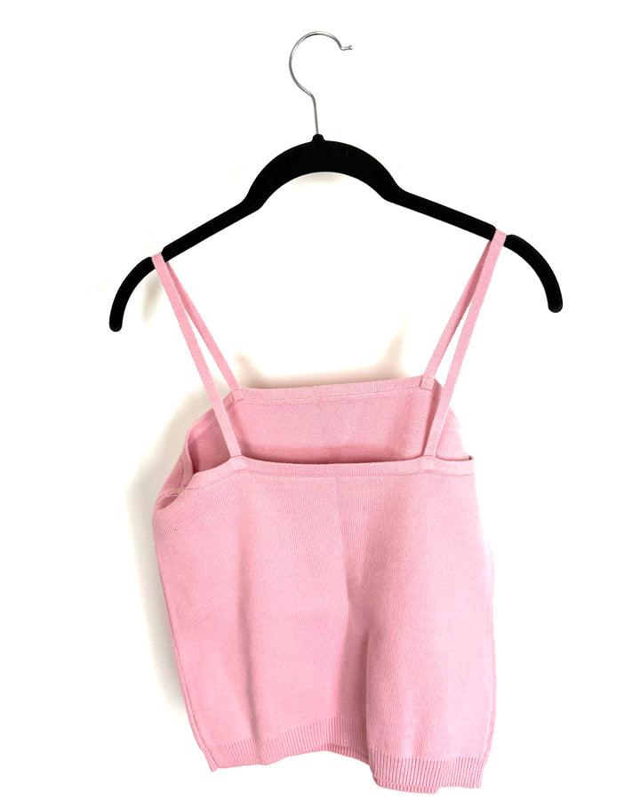 Baby Pink Sleeveless Knit Top - 4/6
