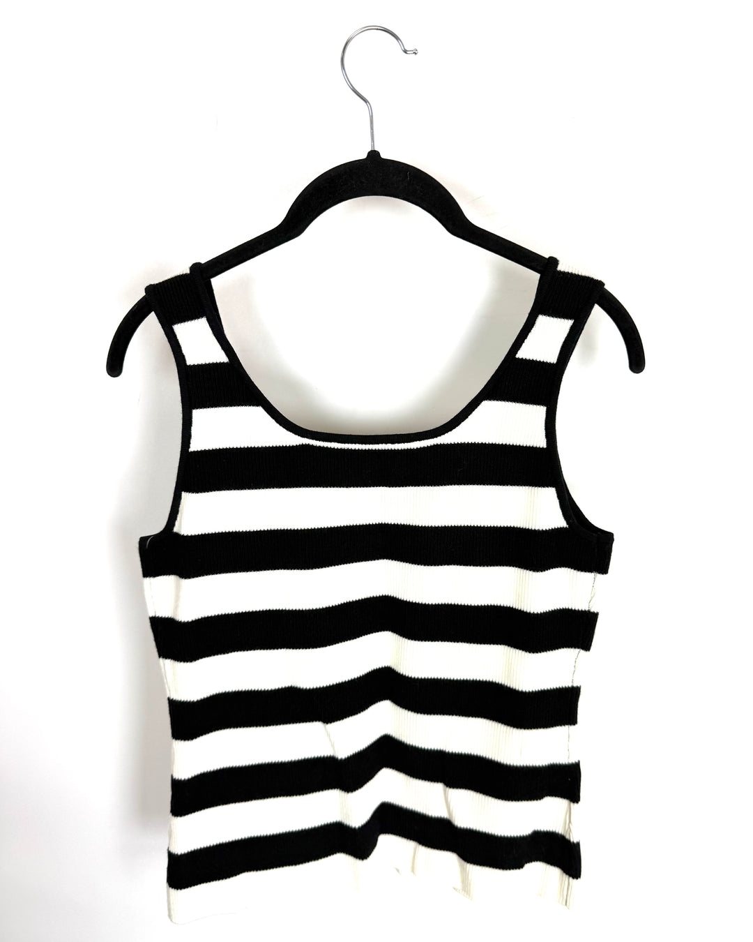 Black and White Thick Stripe Top- Size 8