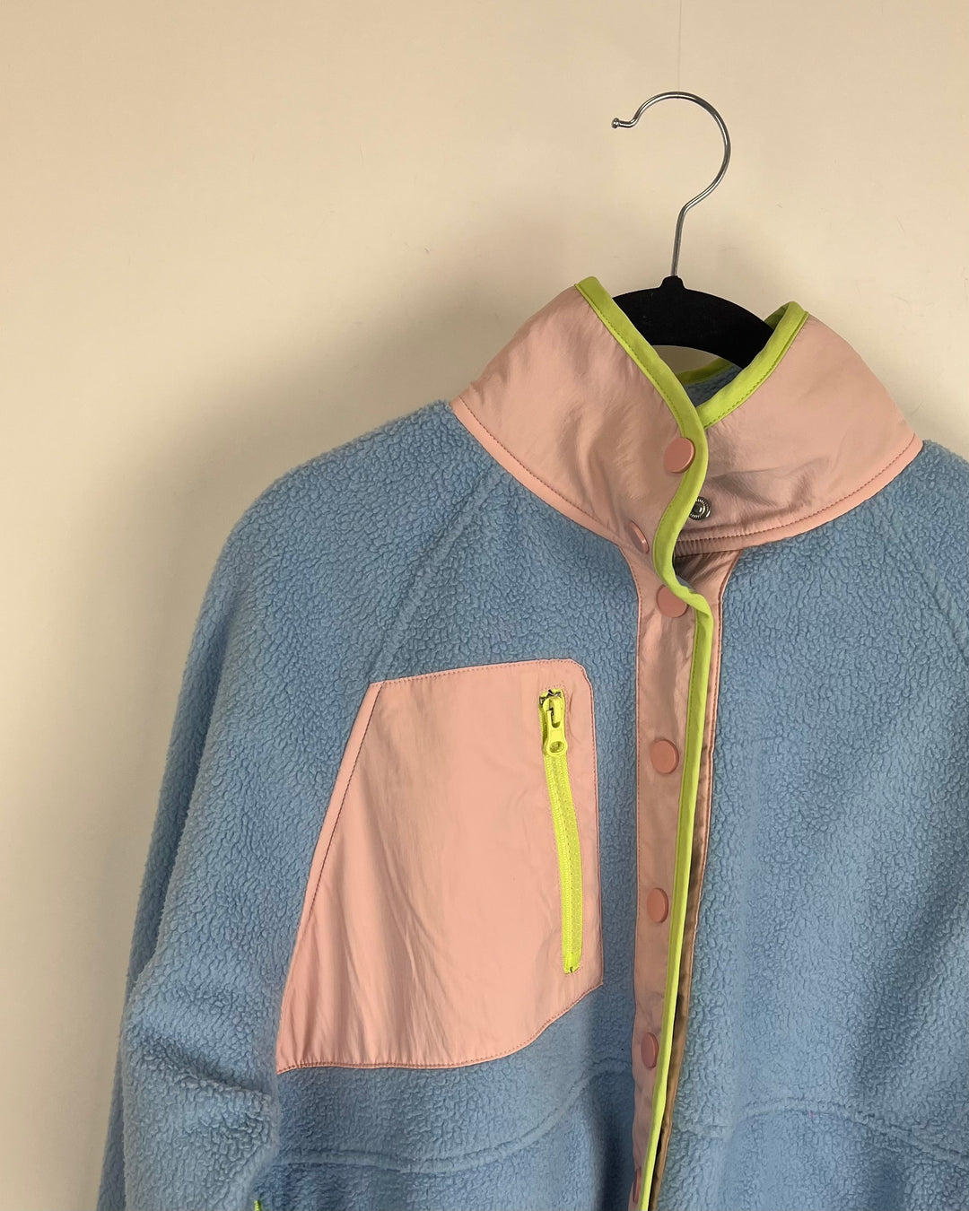 Blue Pastel Color Blocking Fleece - Size 2/4 and 4/6