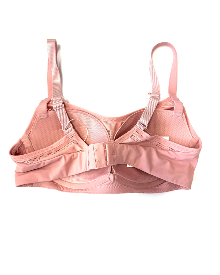Dusty Pink Mesh Underwire Sports Bra - 34B
