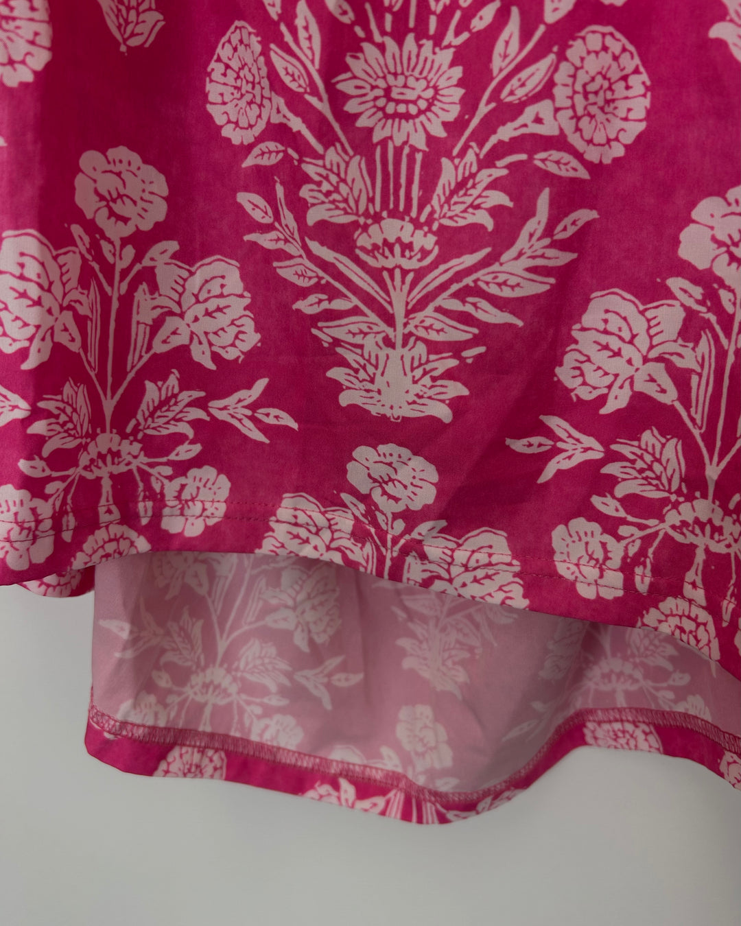 Pink and White Floral Top - Size 10/12