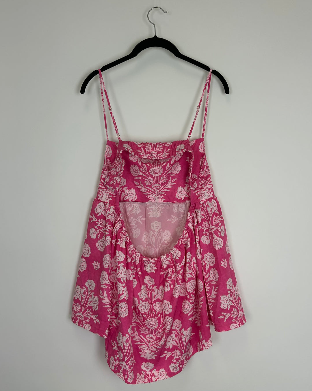 Pink and White Floral Top - Size 10/12