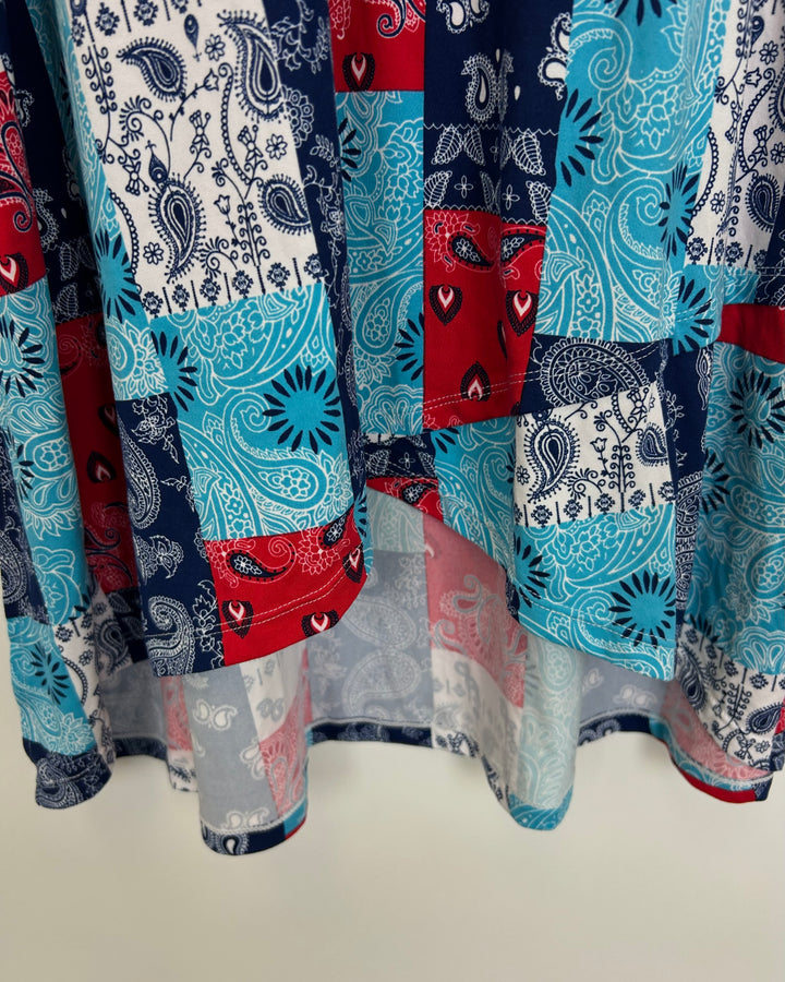Blue Patterned Nightgown - Size 6/8