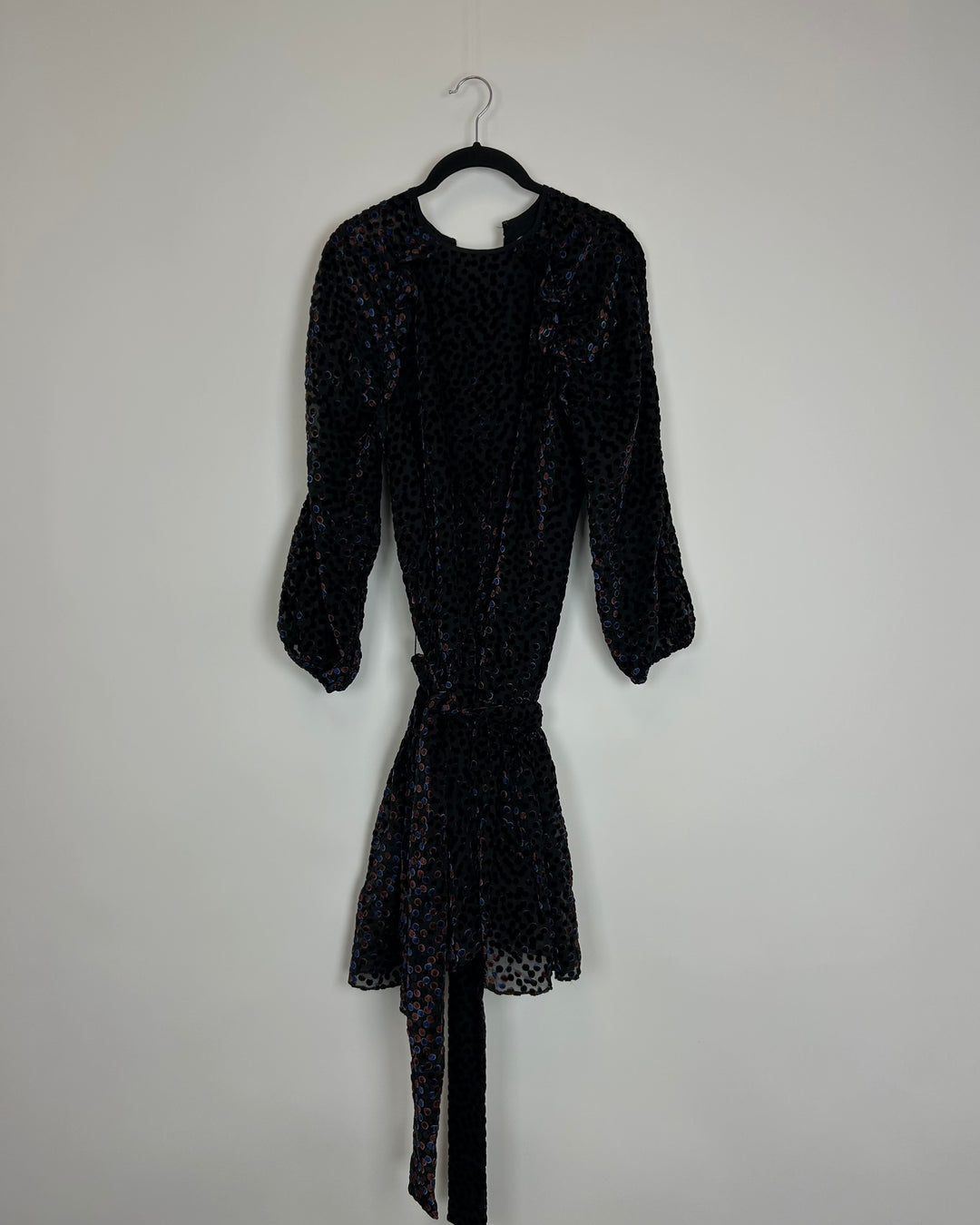 Black multicolor polka dot dress - Size 4/6