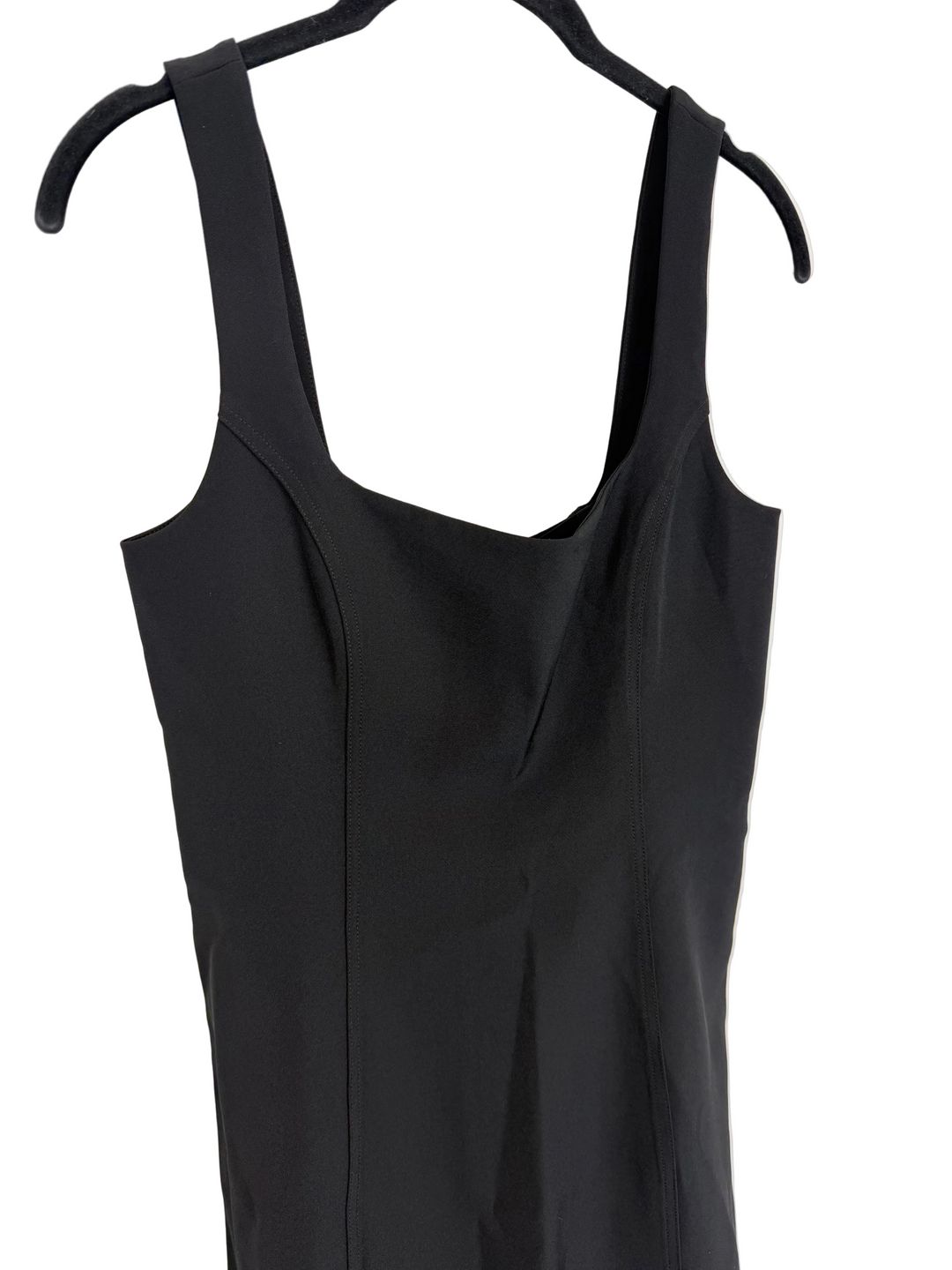 Black Square Neck Mini Dres - Size 0/2