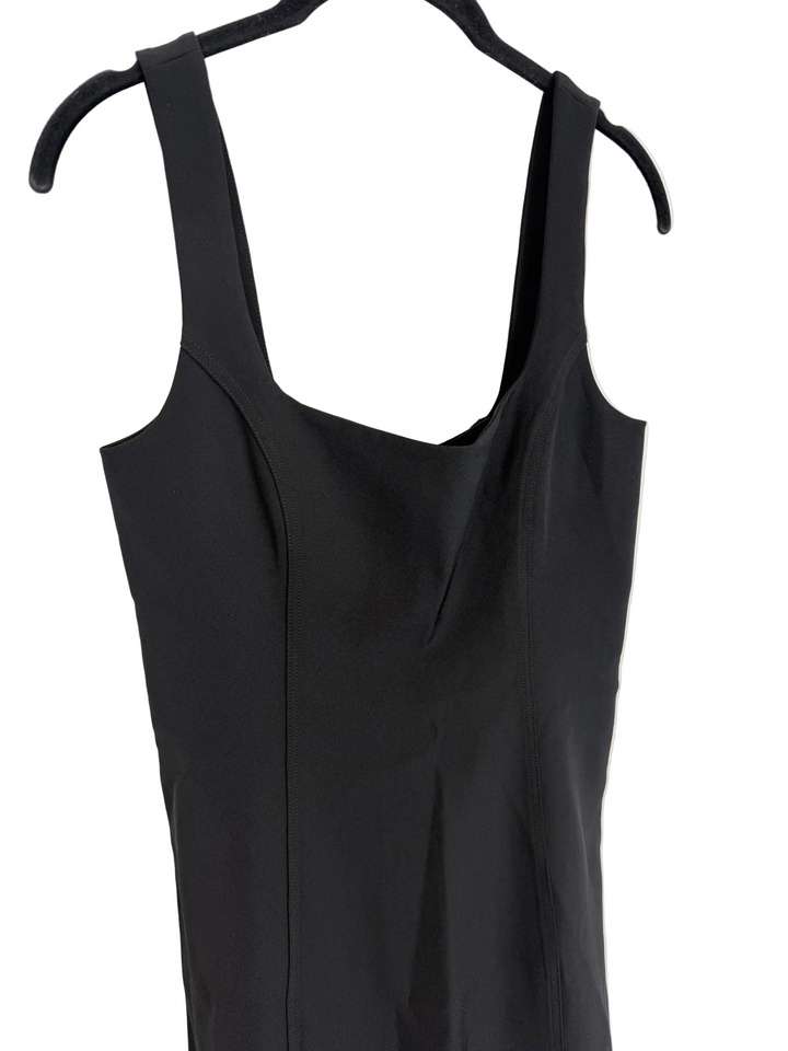 Black Square Neck Mini Dres - Size 0/2